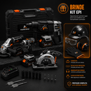 Kit Completo de Ferramentas Brushless 68V – Alto Torque, Alta Performance e Durabilidade - 1 ANO GARANTIA