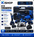 Kit de Ferramentas Brushless 68V – Alto Torque, Alta Performance e Durabilidade - 1 ANO GARANTIA